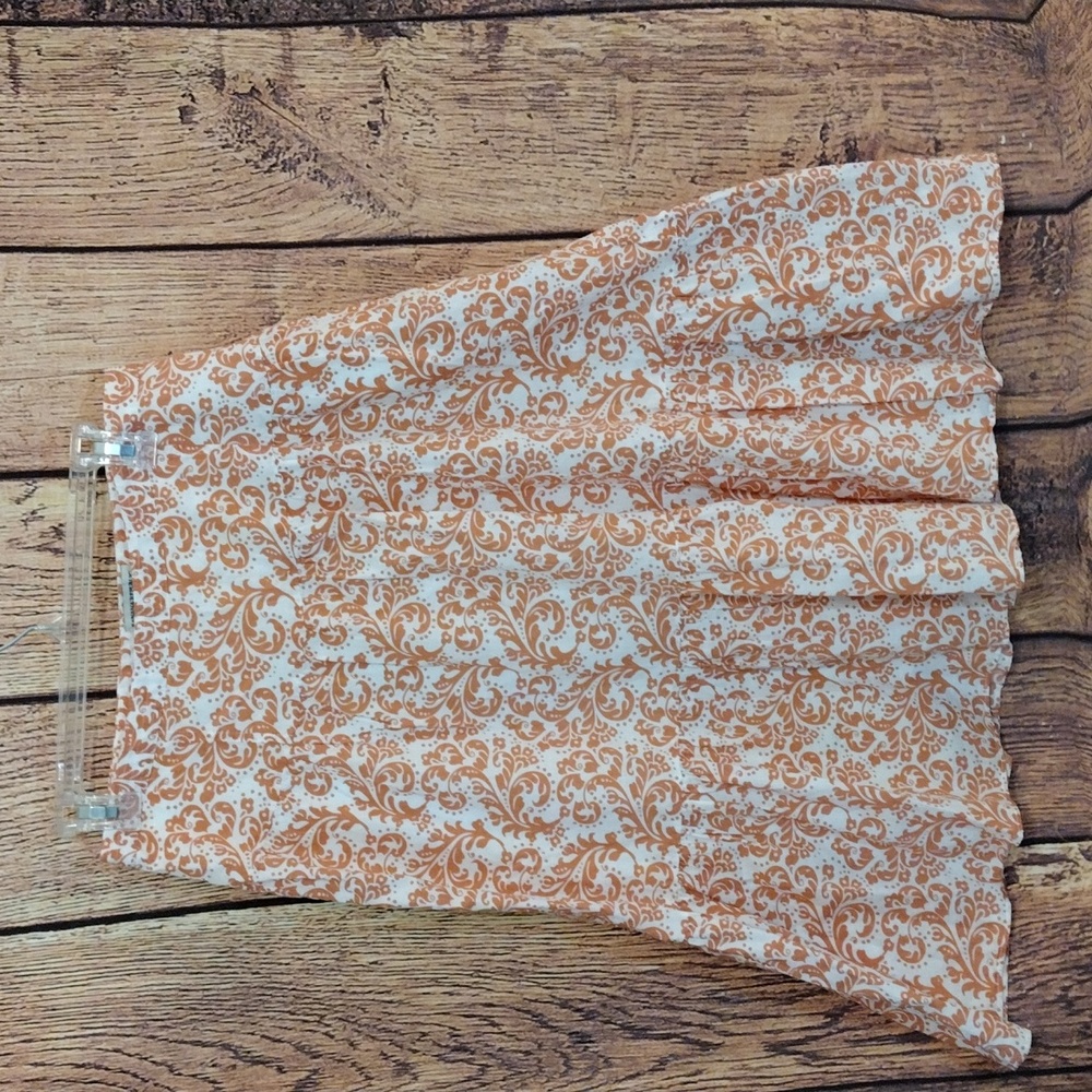EUC Banana Republic Orange and White skirt